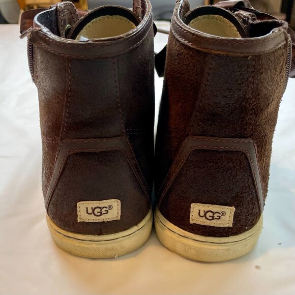 UGG Blaney Crystals Brown High-top Sneakers Size 8 - Picture 5 of 7